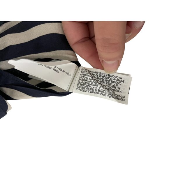 Zara Women Halter Neck Top Size XL Blue White Striped ZW collection 2906/096 NWT - Picture 7 of 12